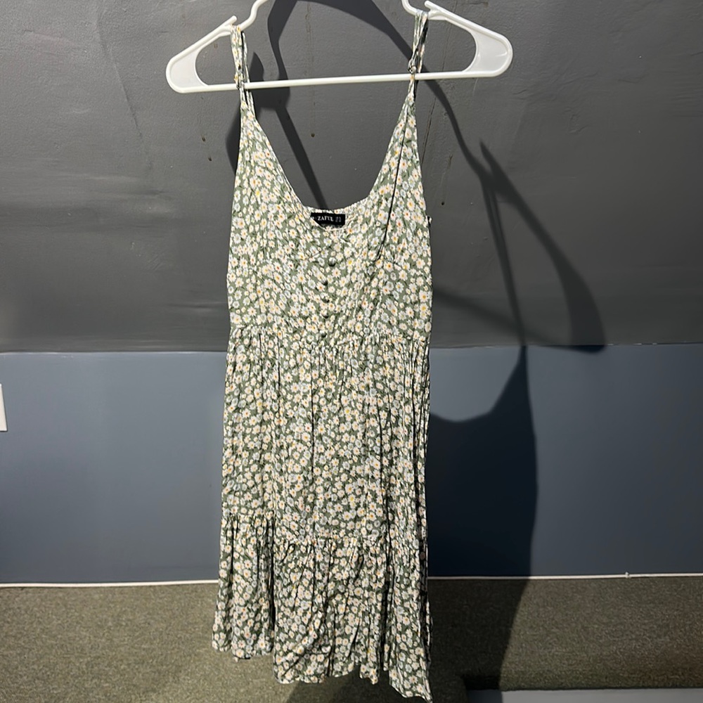 Dress with flower pattern